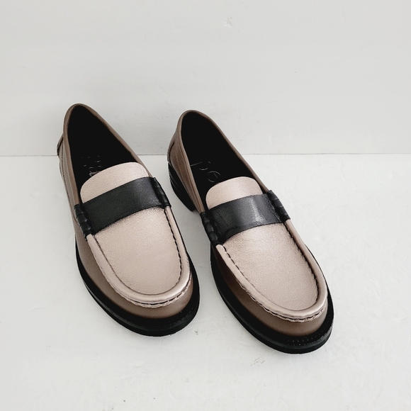New Pedro Garcia Leather Stina Penny Loafer Shoes ,Size 8 US